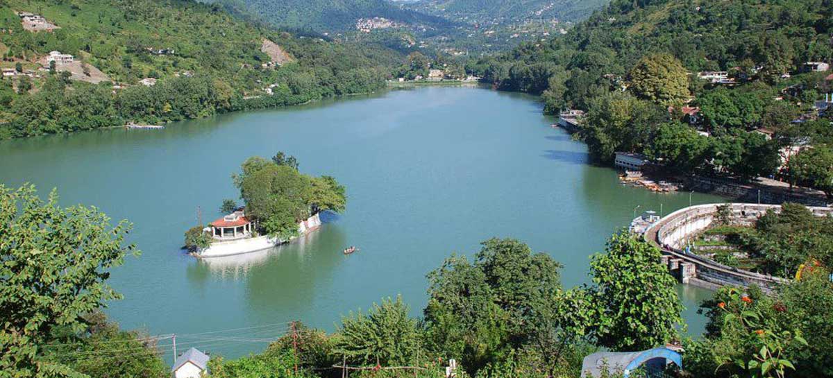 Bhimtal Lake, Uttarakhand, India.